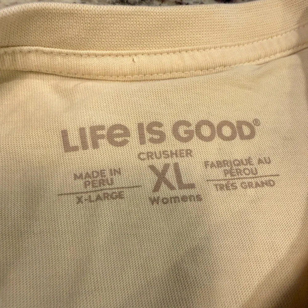 Life Is Good ‘Merica Cream Graphic Tee XL - Picture 3 of 6
